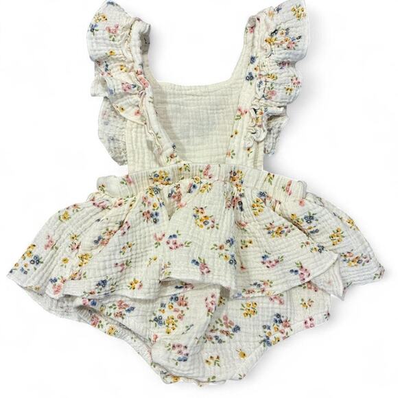Floral Baby Girl Romper - Picture 2 of 3